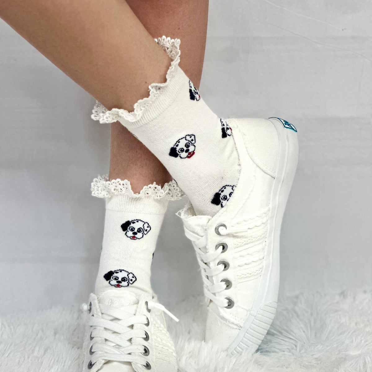 These DALMATION socks are the perfect accessory for pet lovers! With their fun print - Catherine Cole socks