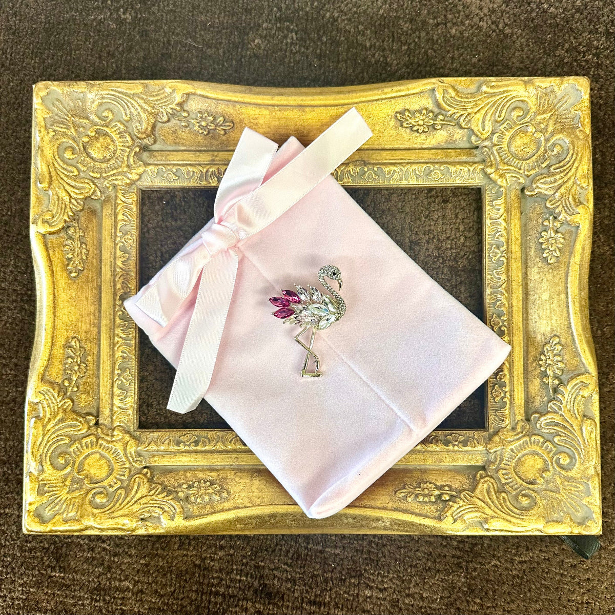 Rhinestone Flamingo Brooch Pin | Vintage Inspired | Catherine Cole