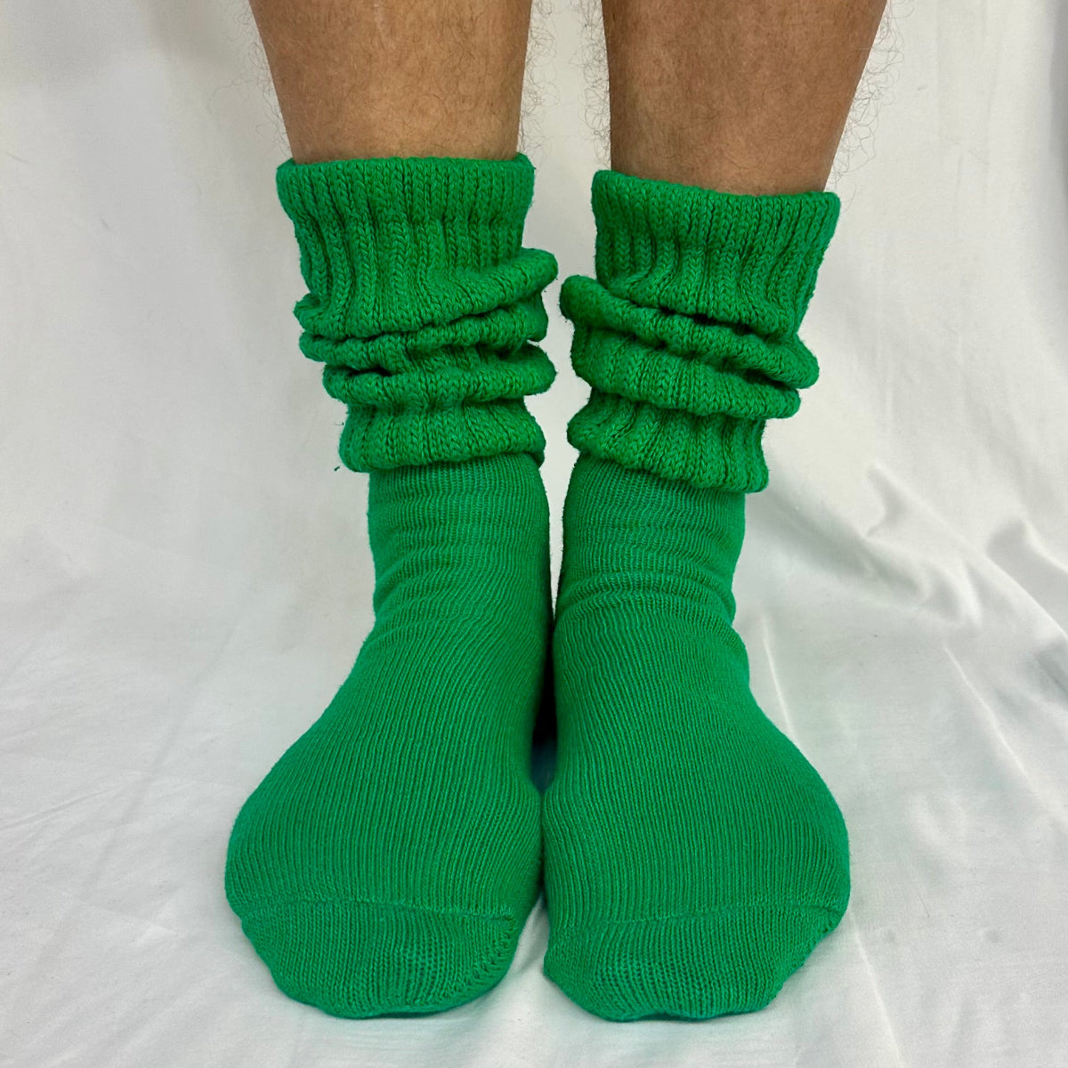 ULTIMATE XL cotton slouch socks men's 10-14 - green
