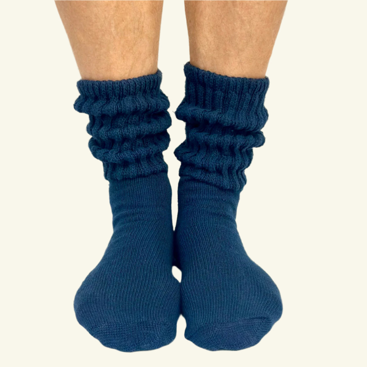 ULTIMATE XL cotton slouch socks men's 10-14 - navy