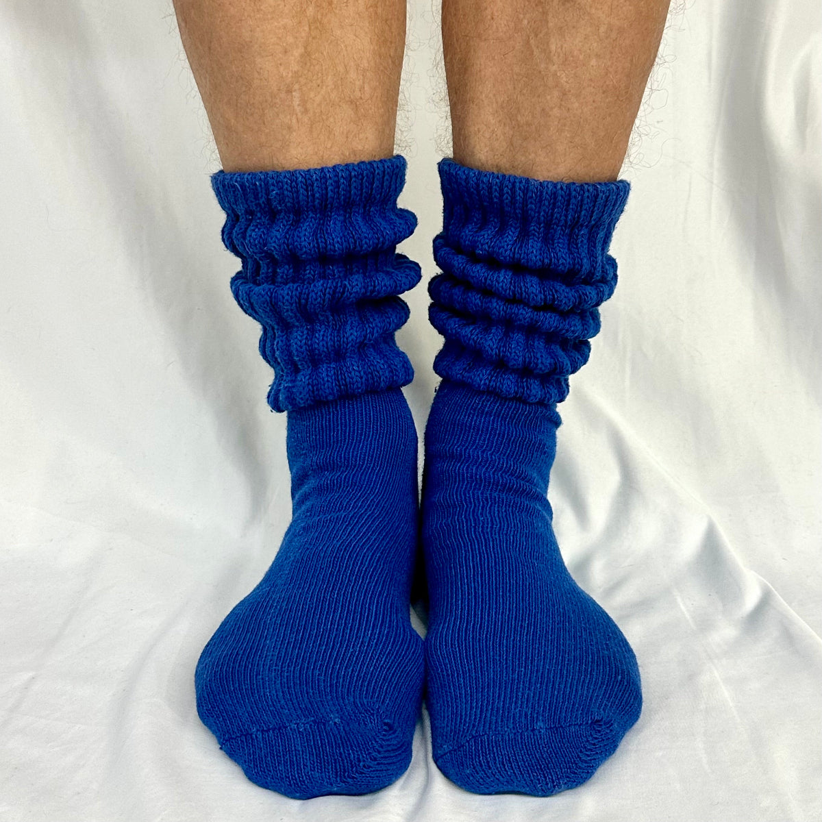 ULTIMATE XL cotton slouch socks men's 10-14 - royal