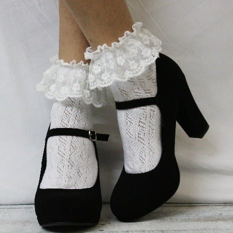 cute frilly socks ankle women - lace socks with heels, lace ankle socks, ladies ruffle trim socks women’s