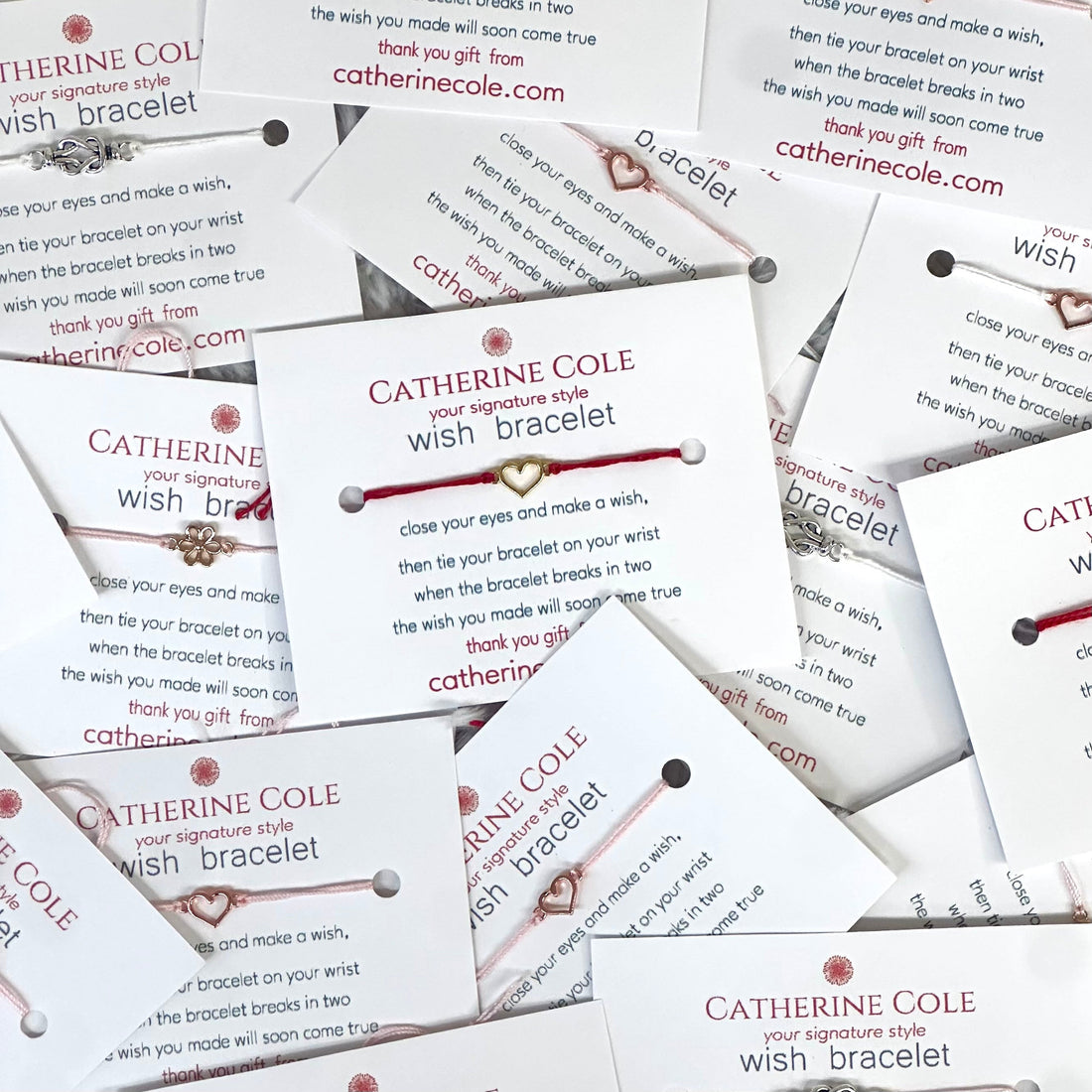 handmade wish bracelets gifts by Catherine Cole