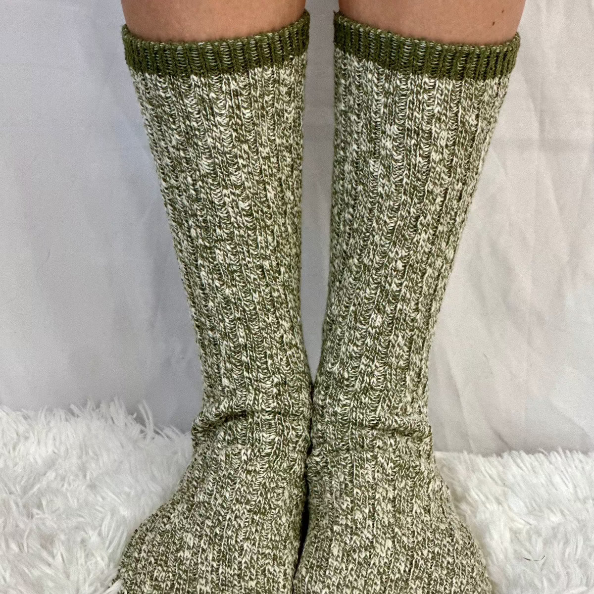 olive ankle short boot socks, crew short boot socks, usa made, cute fashion socks