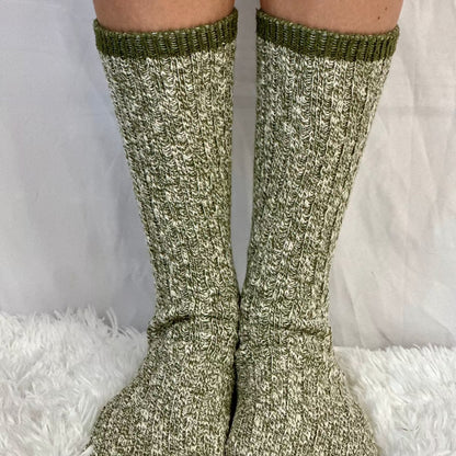 olive ankle short boot socks, crew short boot socks, usa made, cute fashion socks