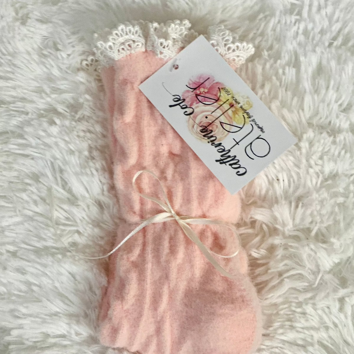 Heavenly pink soft socks ladies, cool lace lounge socks women, best quality gift sock.