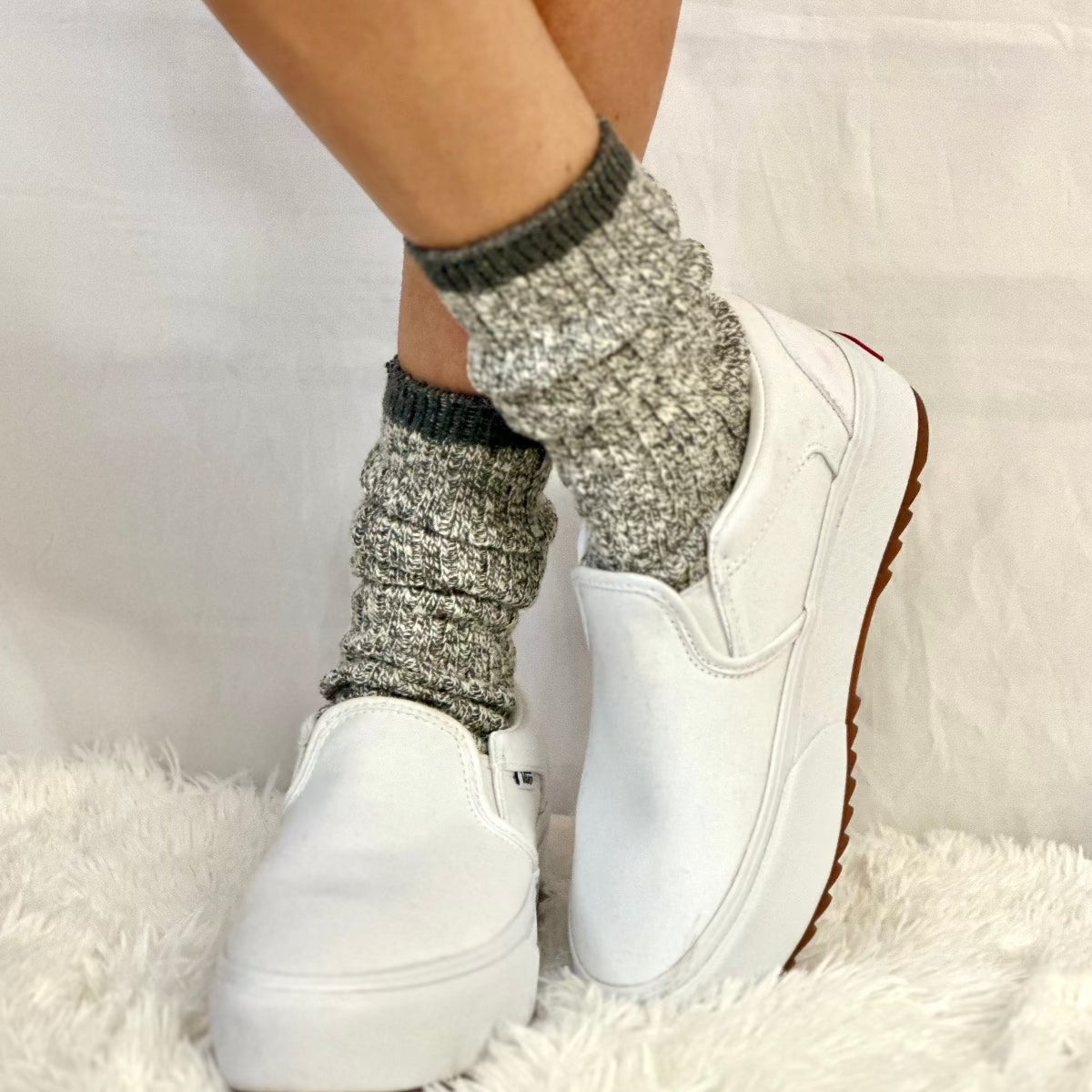 grey cotton marrled best short boot socks women, cute fashion crew boot socks