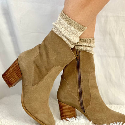 marled ragg cotton yarn quality boot socks,, USA AMERICAN made socks women