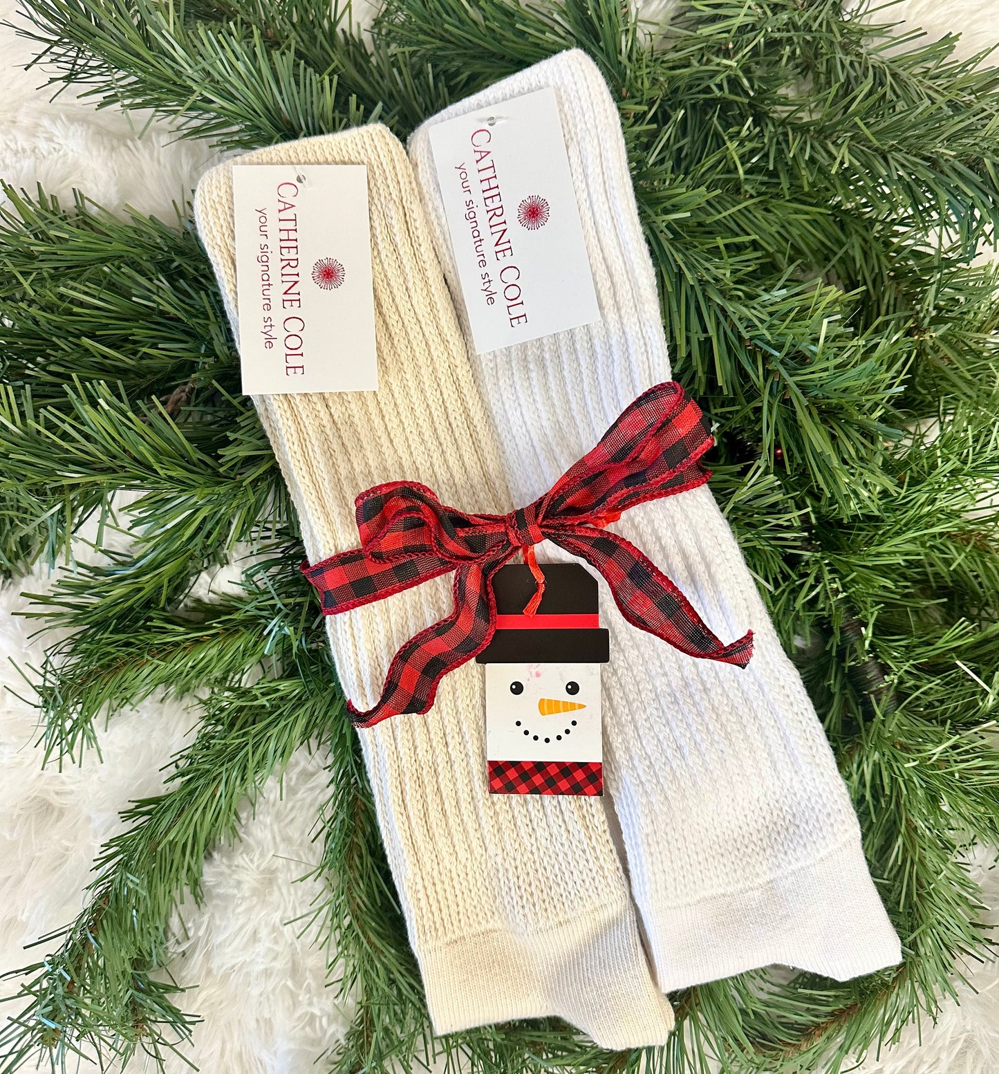 2 pairs bundle ULTIMATE slouch socks -Holiday Christmas gift set  2 sizes