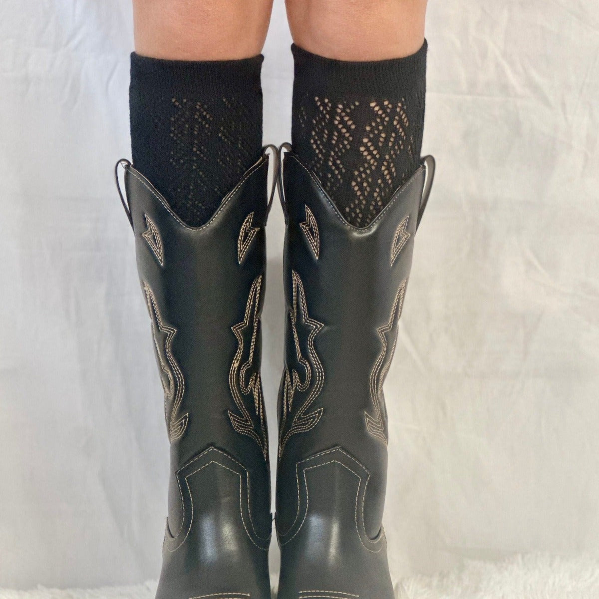 cute cowgirl socks. western fashion womens, socks to wear with cowboy western boots, Catherine Cole designer quality socks for women