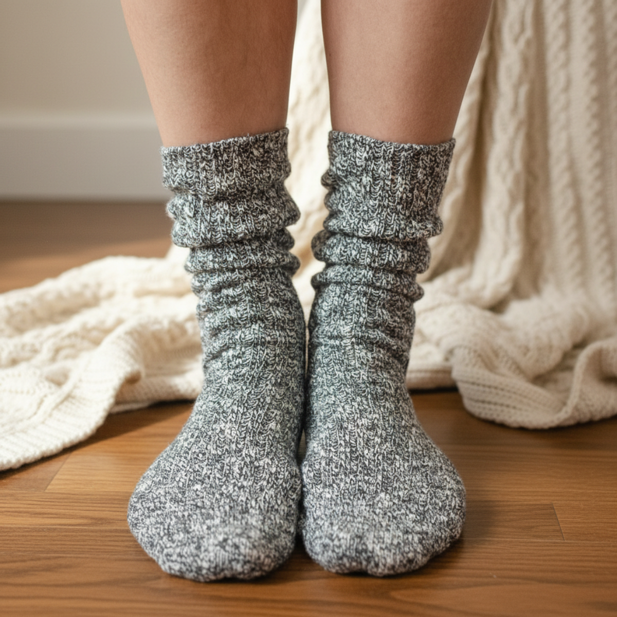alpine salt n pepper cotton crew socks larger size, made in usa hosiery quality