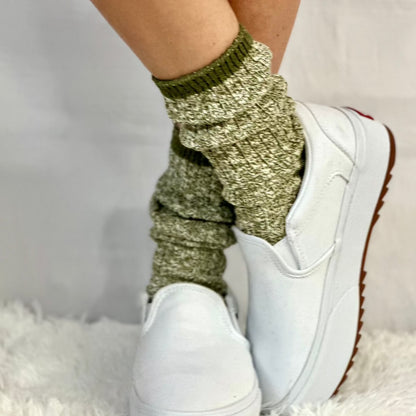 olive marled best socks to wear ankle boots women's, cute fashion socks
