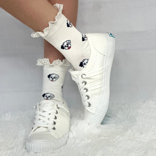 These DALMATION socks are the perfect accessory for pet lovers! With their fun print - Catherine Cole socks