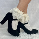 FLORAL crochet socks for women . Catherine Cole ~ Atelier Inspired fashion since 1991 Couture socks and foot jewelry
