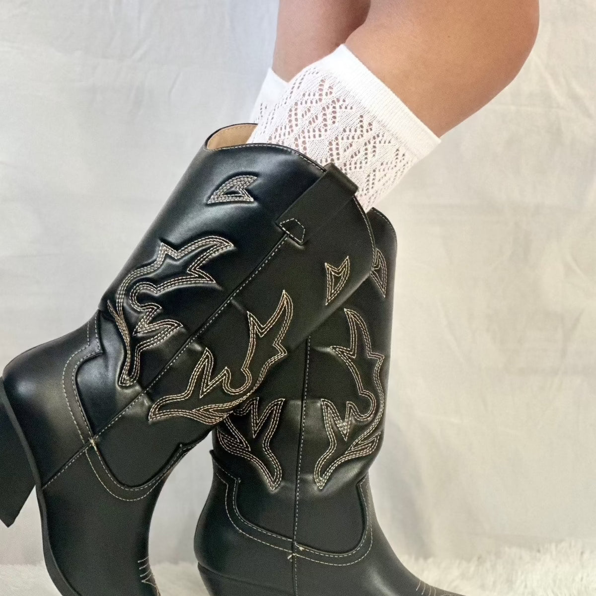 best quality socks cowboy boots, socks to wear with cowboy western boots, tall lace knee high socks women's, shark tank.