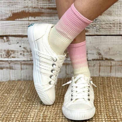 GRADIENT Pastel Crew Socks 3-Pack Bundle - fun Sneaker Socks
