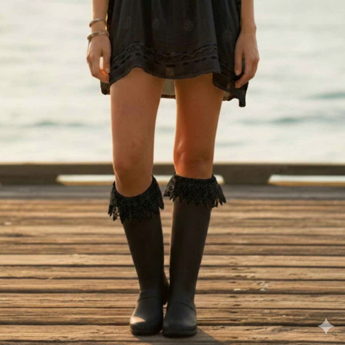 Get the Love and lemons rain boot look by Catherine Cole