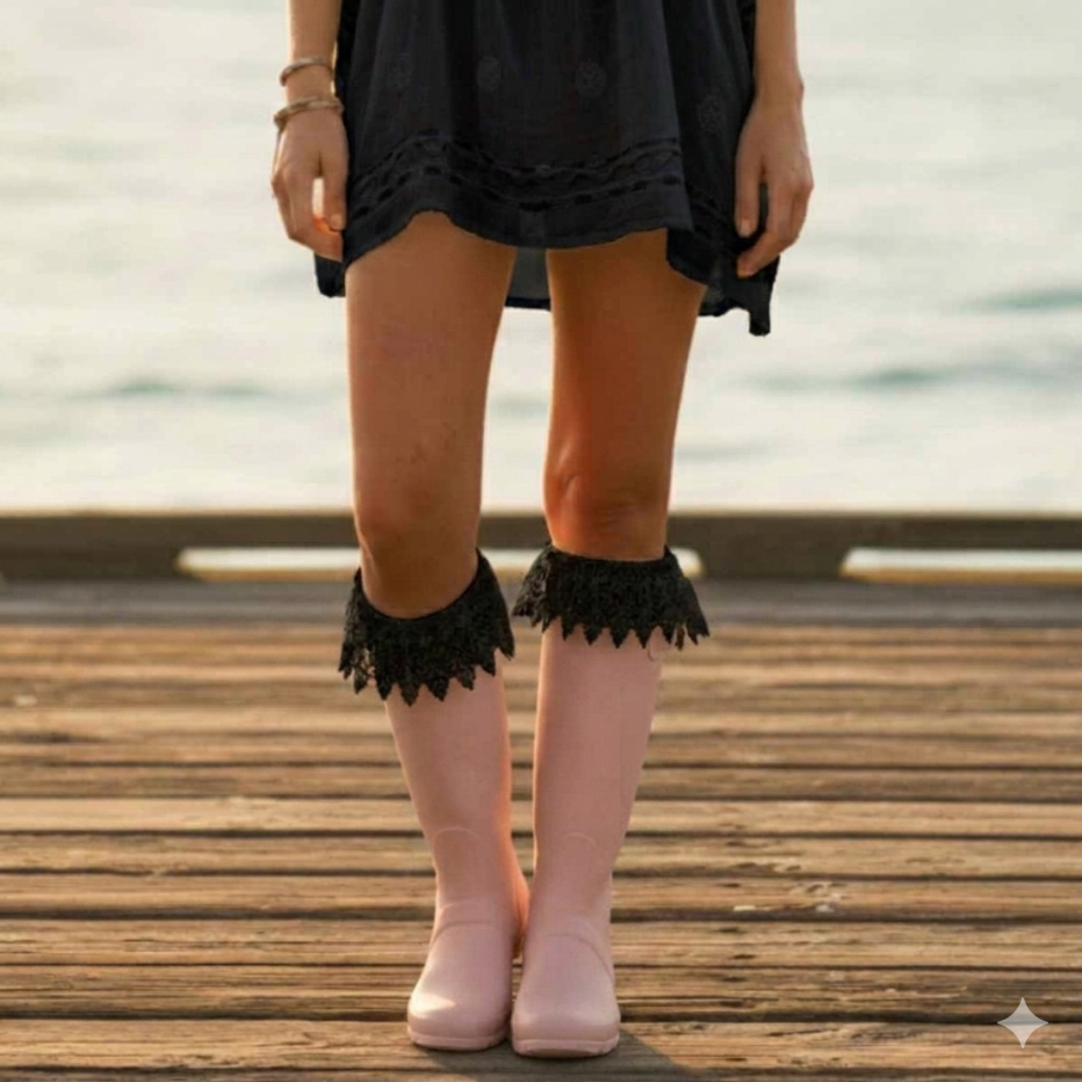 Get the Love and lemons rain boot look by Catherine Cole