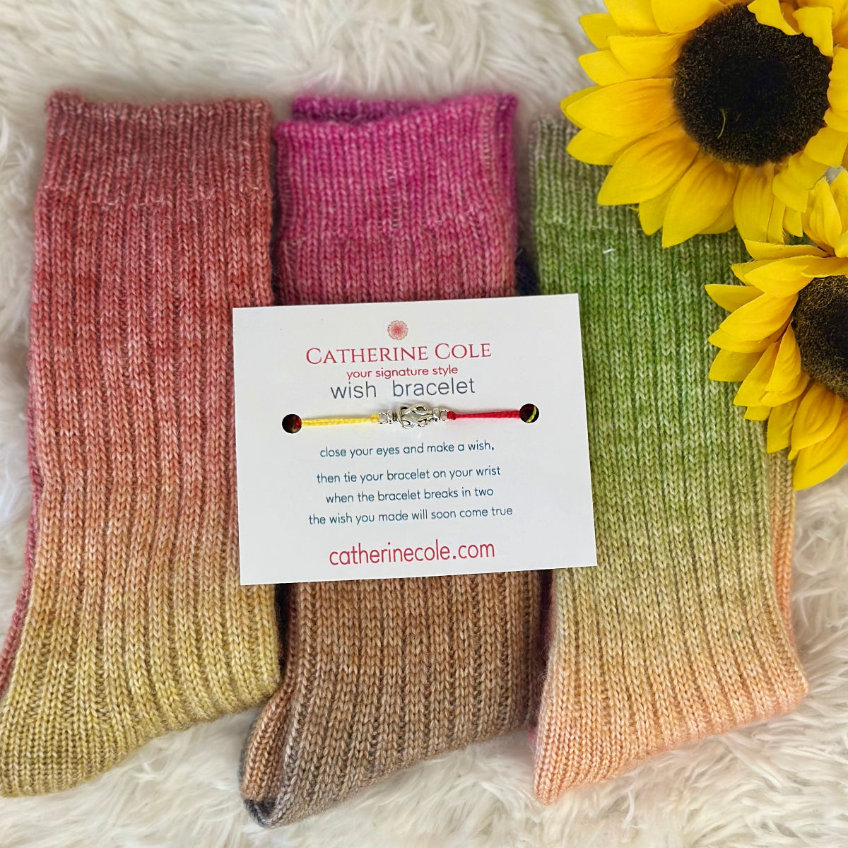 Hippie style tie dye crew socks festival ready bundle