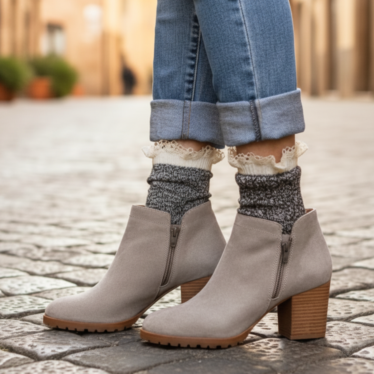 salt in pepper cotton made in usa organic cute ankle boot socks women