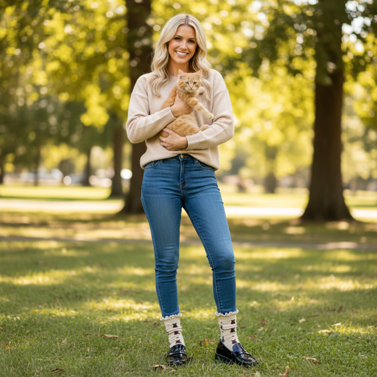 cat lace top ruffle socks, Catherine cole