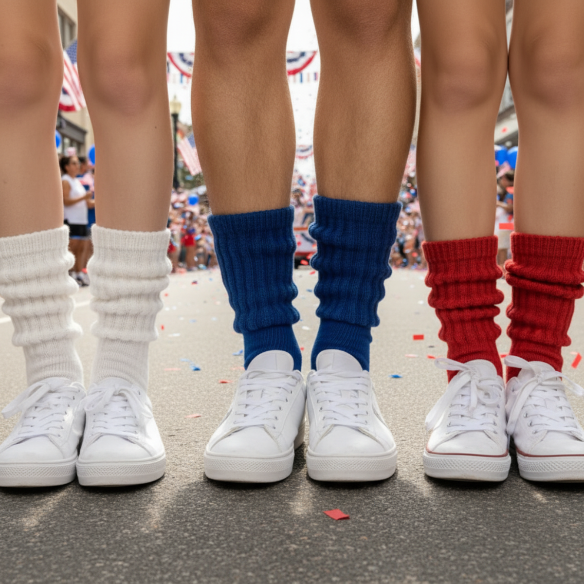 patriotic red white and blue sock bundle by Catherine Cole