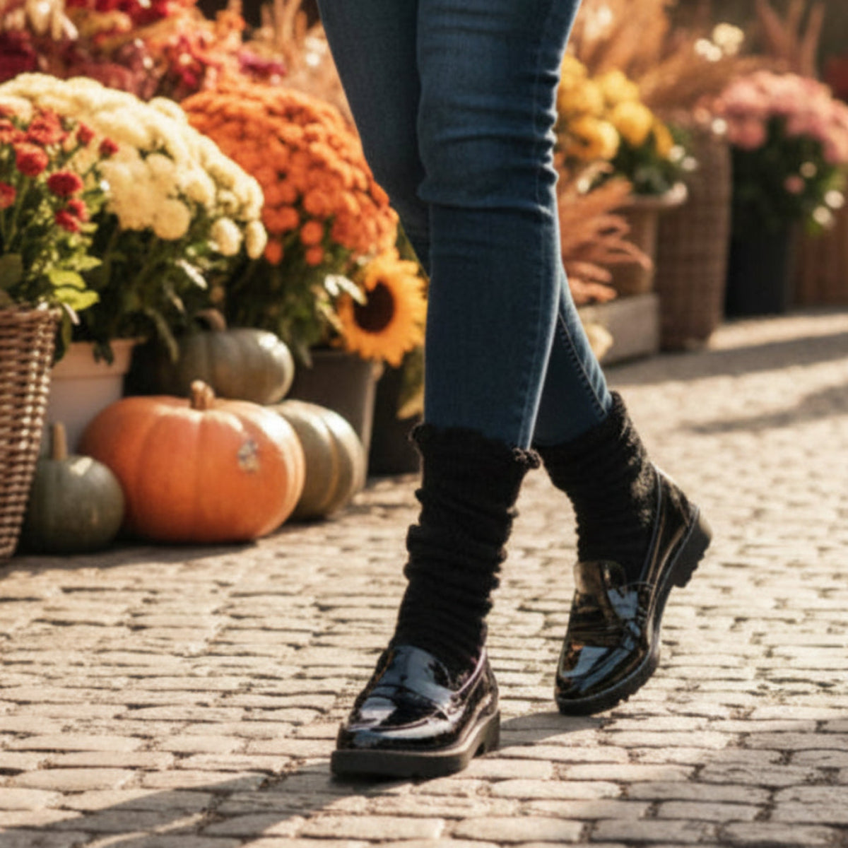 classic black lace ankle socks for women, fall fashion