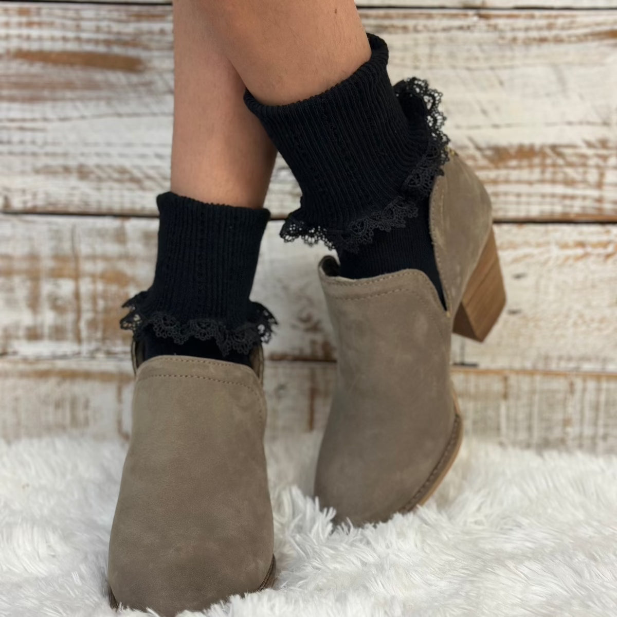 PROMOTIONAL SALE lace cuff ankle socks - black, lace ankle socks women’s best quality amazon