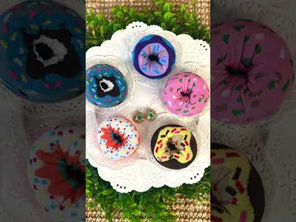 Doughnut Socks & Earrings Gift Set - Cute Sprinkle Donut Novelty Care Package
