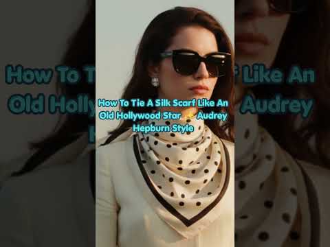 Audrey Hepburn inspired Polk dot silk scarf by Catherine Cole
