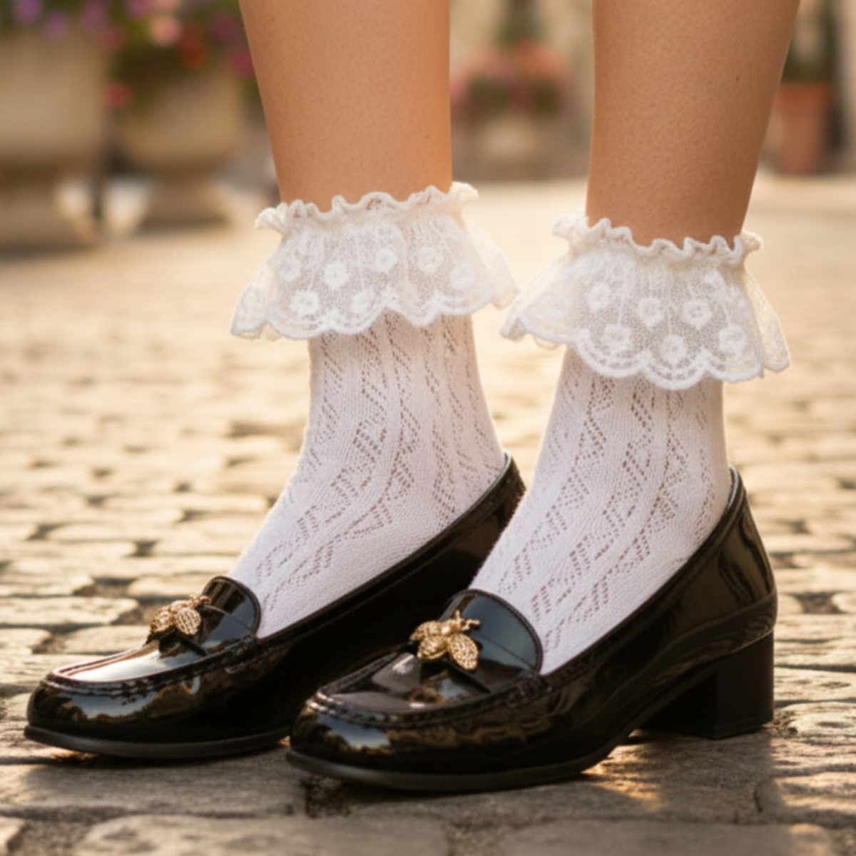 ruffles_lace_topped_crochet_ankle_socks_women_white_catherine cole
