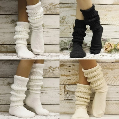 3 assorted colors of ultimate cotton slouch socks by Catherine Cole