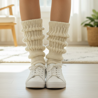 ultimate beige cottonscrunchy slouch socks best quality