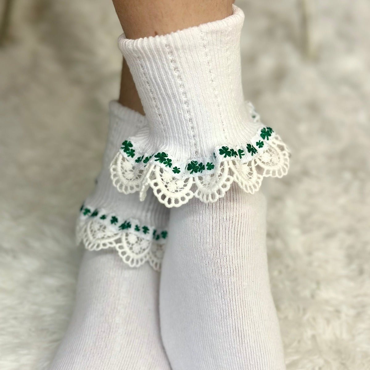 luck or irish, shamrock sockswomen's, ladies cute socks