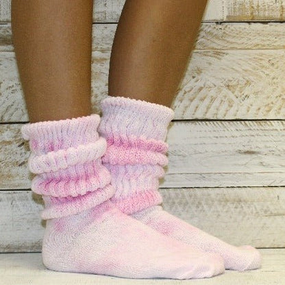 women's tie-dyed hosiery diy, how to cotton tie dye socks custom pink diy hooters, athletic sockss
