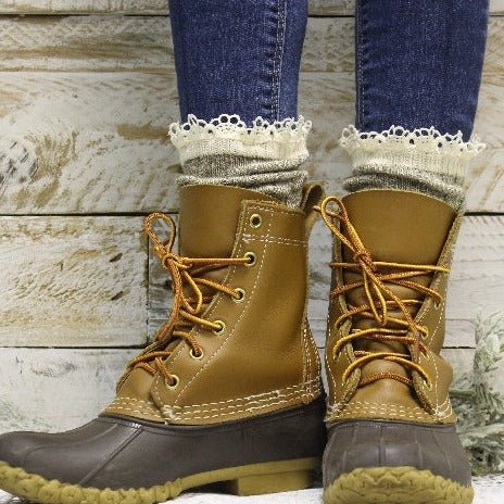 ORGANIC sock women | taupe ECO boot socks | 100% organic cotton socks ...