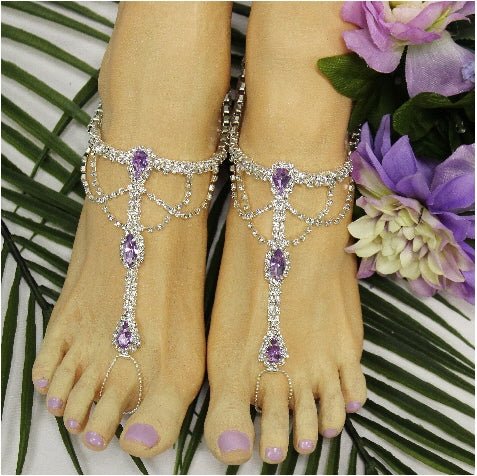 OR Bridal Barefoot Sandals White Crochet Barefoot Sandals Bridal Foot  Jewelry Beach Wedding Barefoot Sandals Sexy Ankles From Handmade16899,  $15.08 | DHgate.Com