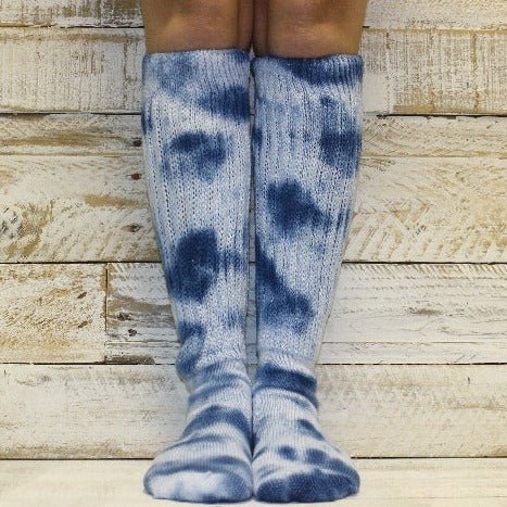 tie dye clothing socks women cotton HOOTERS best slouch scrunchy cotton socks- tie dye crew ankle socks womebn