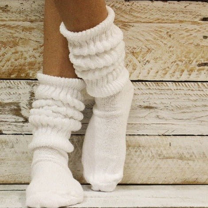 cuddly hooter style cotton slouch socks usa - Catherine  Cole Atelier - usa made